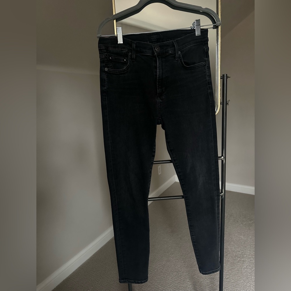 Citizens of Humanity premium jeans Isola High Rise straight Sz 28 washed black